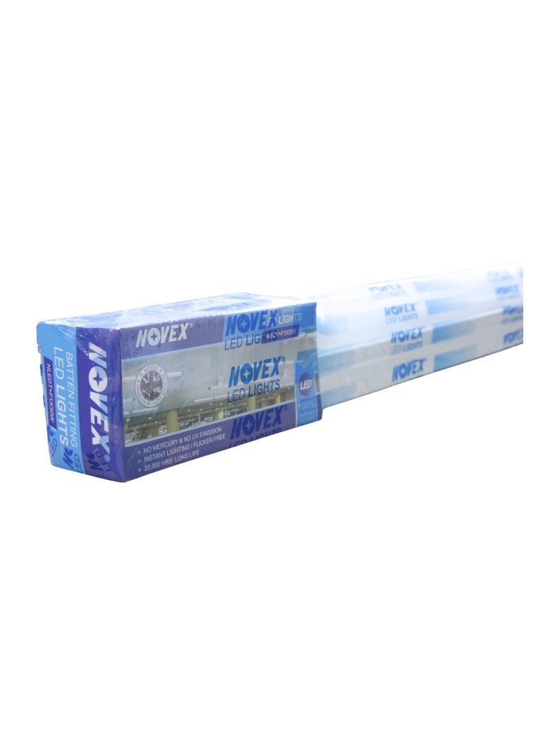 NOVEX 1x30W LED Tube Light with Batten Fitting  British‑Engineered  Energy Saving  Long Life  NLEDT+F1x30W  G13 Base - Image 3